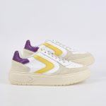 Hype Suede Leather Bianco Giallo Viola