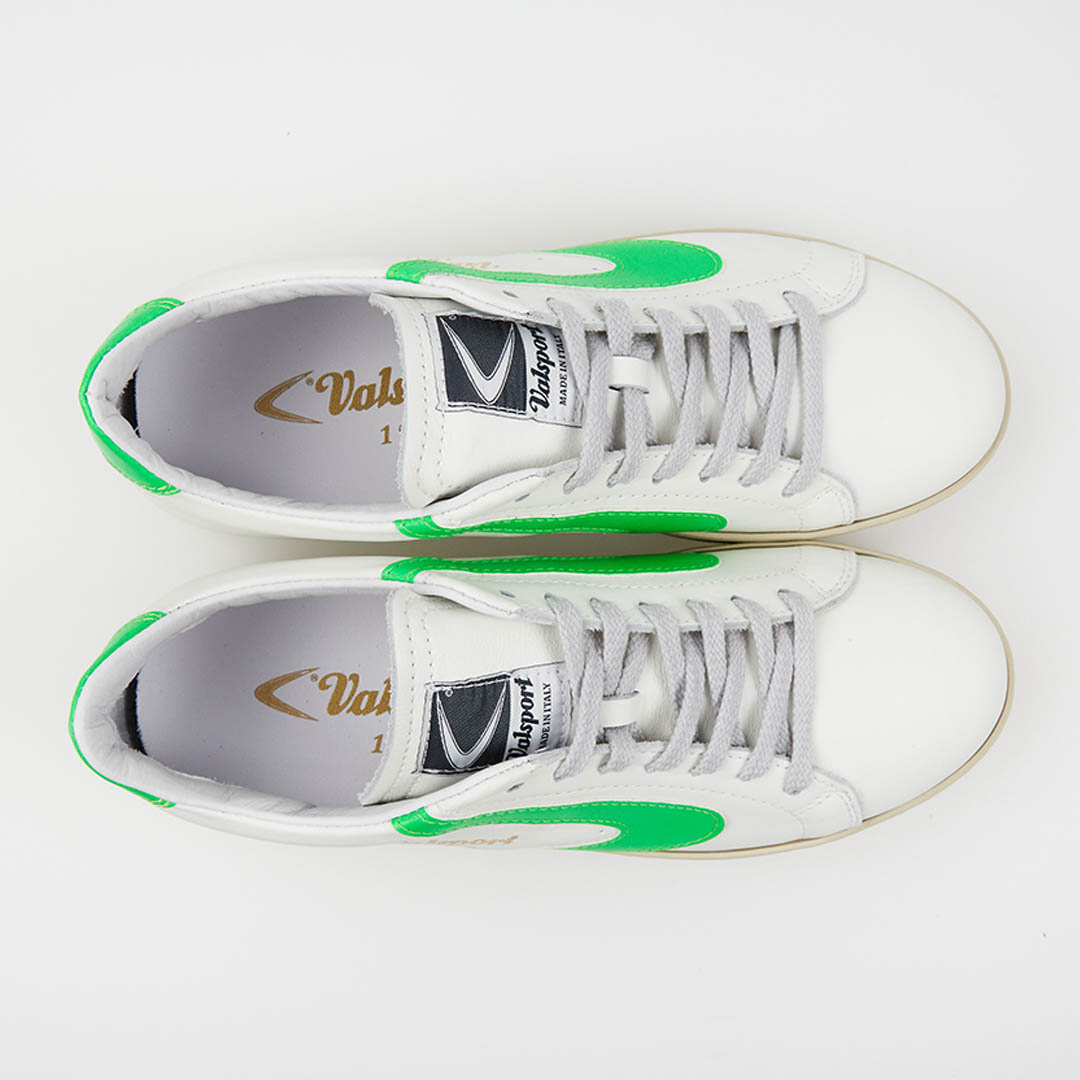 Tournament Classic Leather Bianco Verde Fluo 2